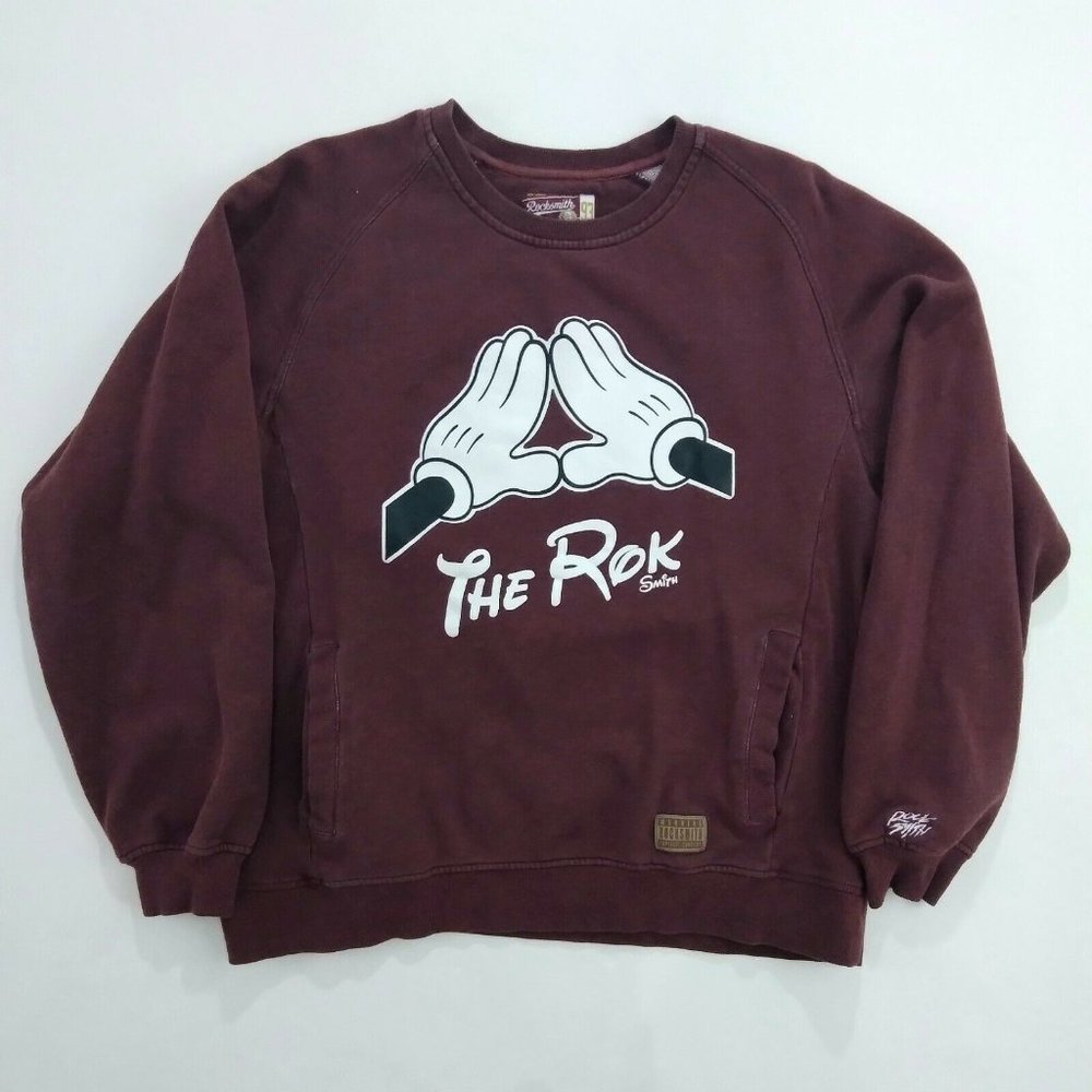 Rocksmith 93 New Money Self Made The Roc Pocket Crewneck Sweater Men's Size XL